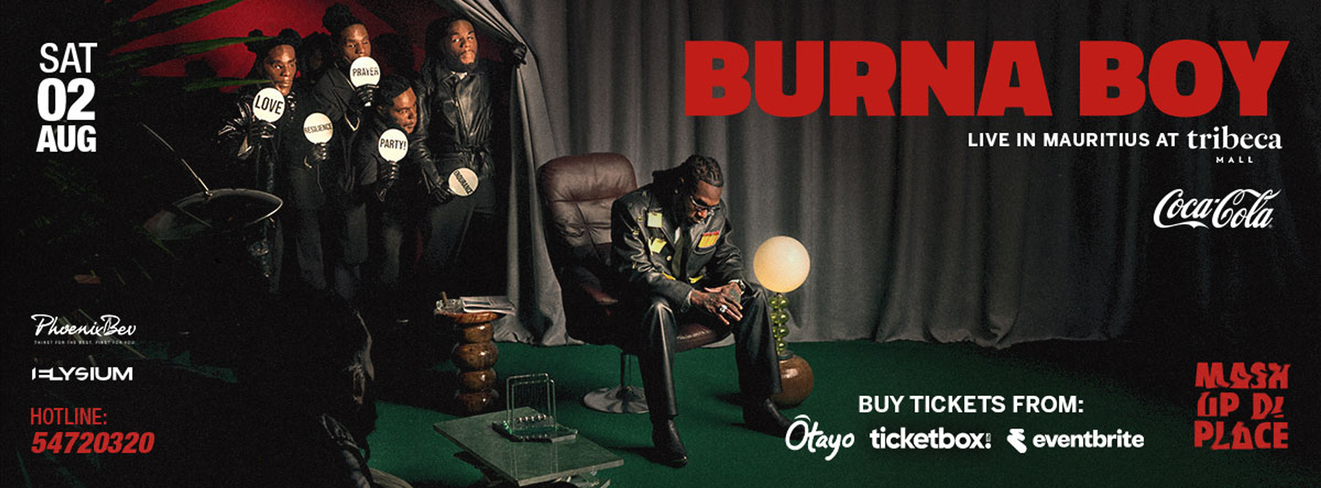 Burna Boy in Mauritius Ad Banner Desktop